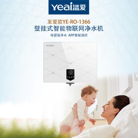 溢爱（yeai）壁挂式智能物联网商务直饮净水机  YE-RO-1366 （省内免费上门安装）