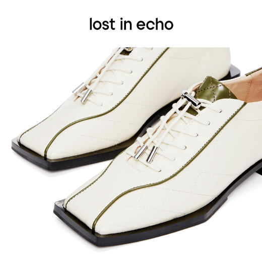 lost in echo 2022春季 滚边撞色保龄球单鞋 商品图2