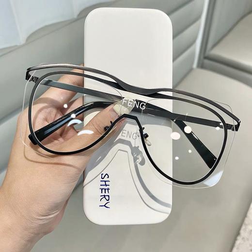 小红书网红连体大框可配近视眼镜男女ins遮阳防风抖音潮太阳眼镜 商品图7