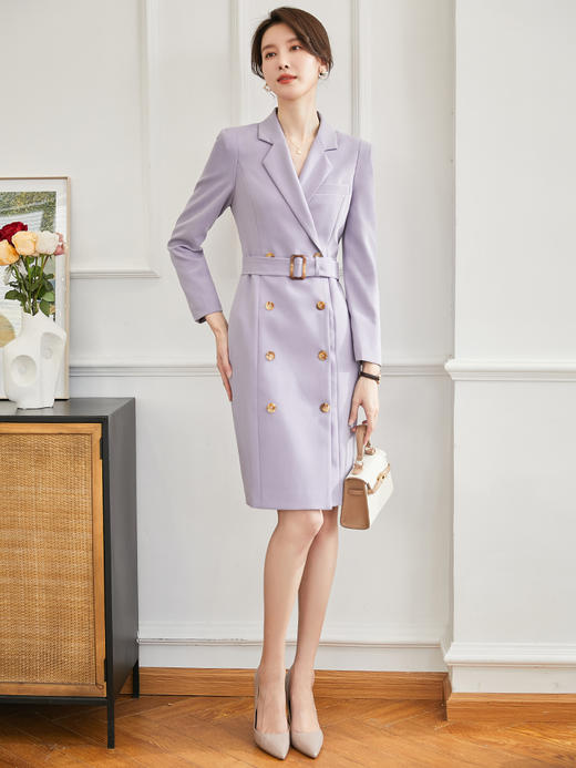 早春装新款气质西装裙职业连衣裙女裙子温柔风女装高级感显瘦 商品图2