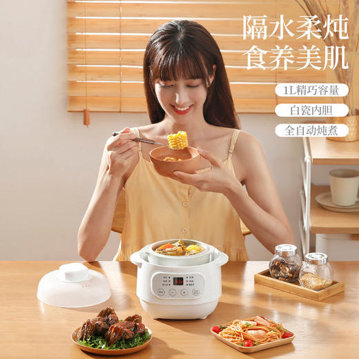 【品牌福利日】CEOOL总裁小姐 全自动隔水炖电炖锅 多功能陶瓷内胆可预约定时陶瓷电炖盅煲汤神器 商品图0
