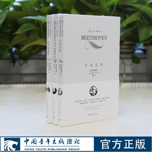 名人传 贝多芬传/米开朗琪罗传/托尔斯泰传 （法）罗曼罗兰著 傅雷译 小32开精装便携本 中国青年出版社 商品图0