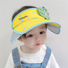 儿童春秋夏季空顶帽遮阳防晒防紫外线男女宝宝拉板可伸缩大檐户外 商品缩略图3