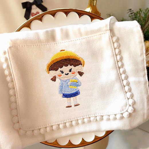 儿童吸汗巾全纯棉幼儿园男童女童隔汗巾大小号宝宝婴儿纱布垫背巾 商品图3