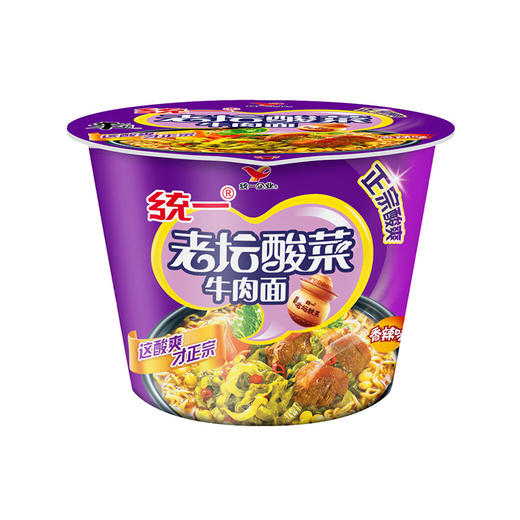 统一来一桶老坛酸菜牛肉面 120g 商品图0