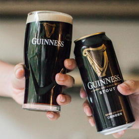 Guinness/健力士 爱尔兰原装进口 440ml 高度世涛罐装黑啤酒 含氮气瓶装