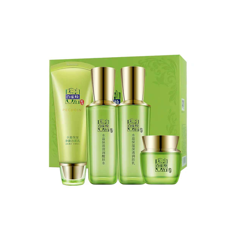 【国货之光】百雀羚水盈保湿《甄选》礼盒（洁面乳100g+滢肤水100ml+滢肤乳100ml+滋润霜50g）