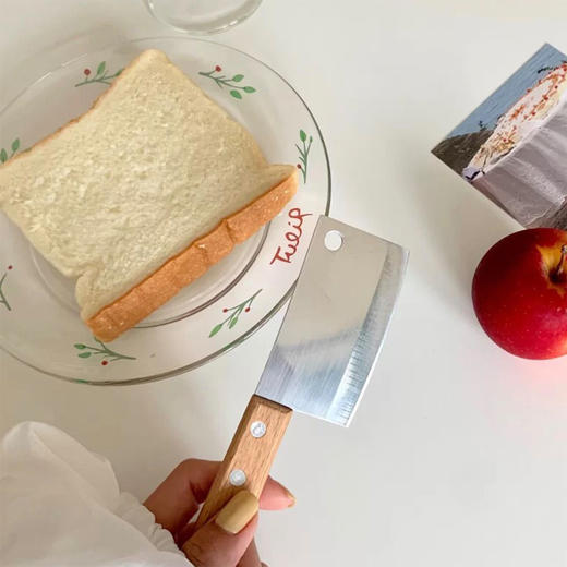 木质韩国ins迷你菜刀家用奶酪刀甜品刀水果刀面包刀披萨刀 商品图2
