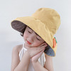 儿童空顶帽子女春夏新款防晒遮阳帽折叠大檐沙滩帽出游亲子太阳帽 商品缩略图2