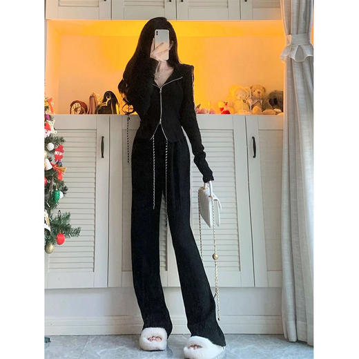 炸街轻熟风港味休闲时尚显瘦超火两件套装2025年新款女装春装 商品图2