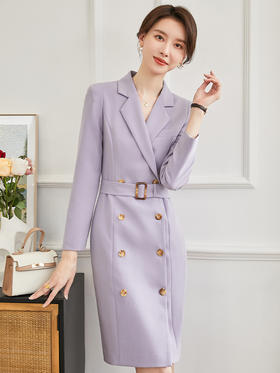 早春装新款气质西装裙职业连衣裙女裙子温柔风女装高级感显瘦