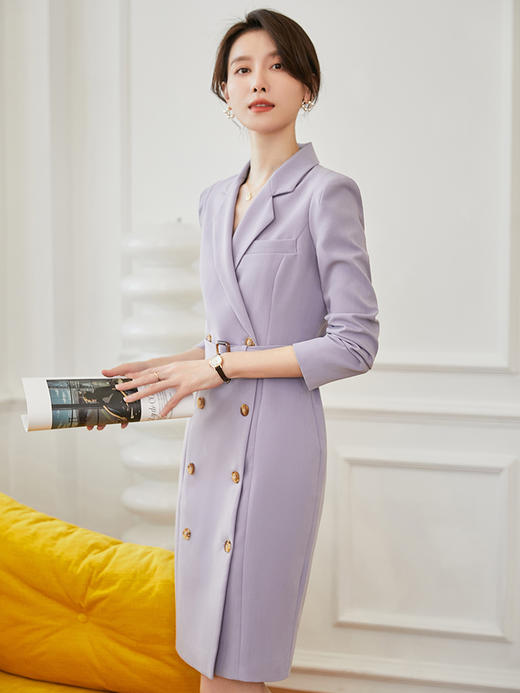 早春装新款气质西装裙职业连衣裙女裙子温柔风女装高级感显瘦 商品图1