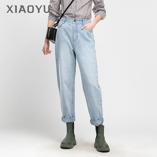 脚口毛边牛仔来福裤221KZ026 商品图0