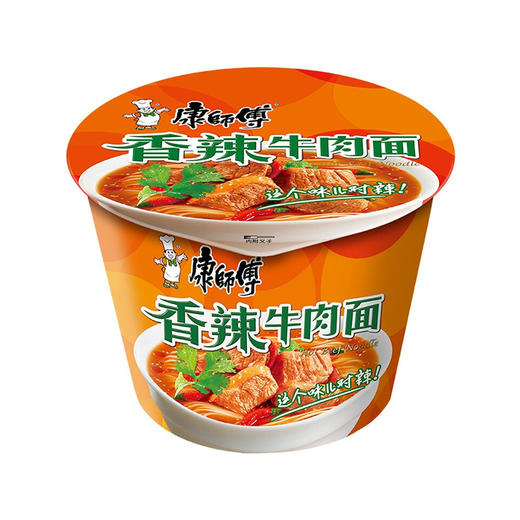 康师傅开心桶香辣牛肉面 105g 商品图0