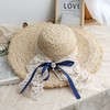 ins网红名媛大沿拉菲草帽时尚气质大檐海边度假沙滩帽遮阳防晒帽 商品缩略图9