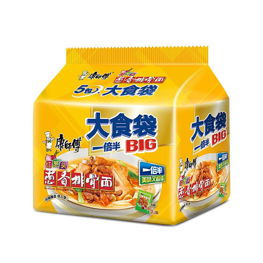 康师傅大食袋葱香排骨面 150g*5 商品图0