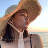 夏季防紫外线大檐草帽手工编织户外度假沙滩帽防晒遮脸遮阳帽女潮 商品缩略图1