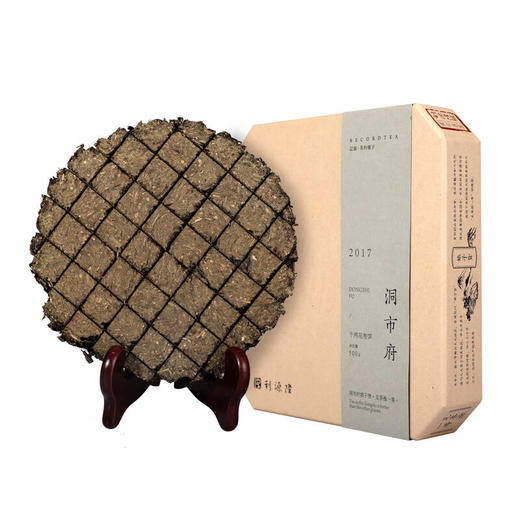 黑茶丨利源隆 2017年 洞市府千两茶花卷饼 500g 商品图0