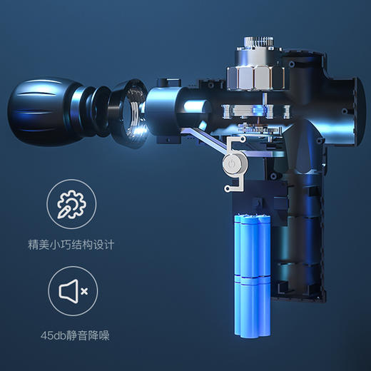 「让健身事半功倍」筋膜枪MINI按摩器材健身器械肌肉按摩器迷你筋膜抢 商品图2