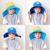 儿童防晒遮阳帽子2-5-10防紫外线女童太阳帽男童夏季渔夫帽沙滩帽 商品缩略图3
