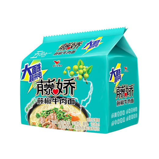 统一大面饼藤椒牛肉面五连包 140g*5 商品图0