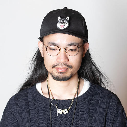 北京仓｜CA4LA-WAO-N-柴犬徽章 棒球帽（黑色）［日本设计师］ 商品图1