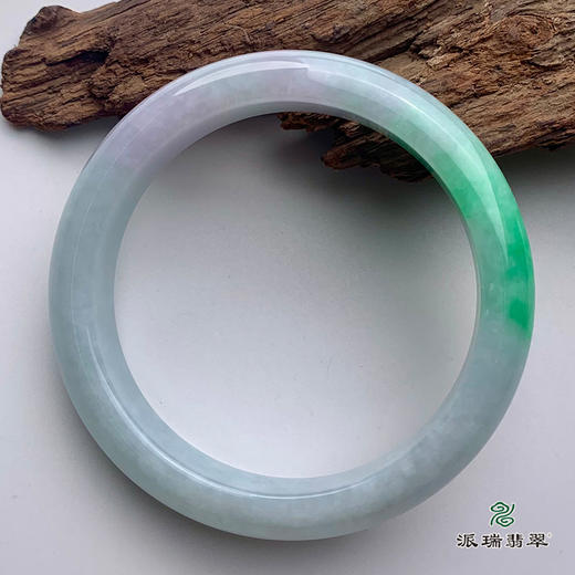 派瑞翡翠 翡翠手镯 糯种 绿色 商品图1