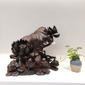 荷趣 小叶紫檀 33*27cm