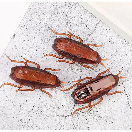 吓人小玩具仿真震动蟑螂电动爬行乱舞小强整蛊恶搞怪吓人整人神器 商品图0