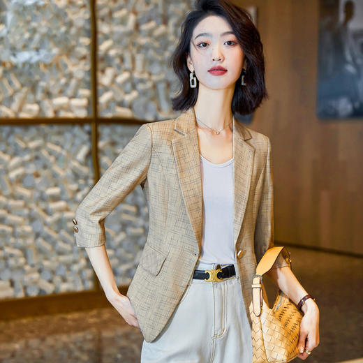 2022春夏新款休闲修身时尚女士西服小西装 MGG-XXN-22921 商品图0