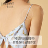 金三塔100%桑蚕丝印花美背蝴蝶结女士真丝时尚吊带裙家居服睡衣  YSFCB306 商品缩略图2