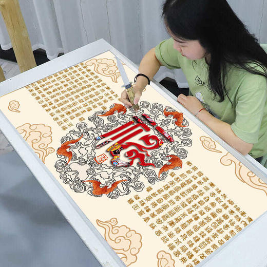 十字绣百福图2021新款福字客厅大气大幅古风线绣diy满全绣自己绣 商品图0