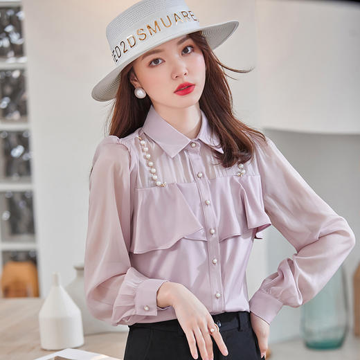 新款气质名媛衬衫百搭显瘦 商品图5