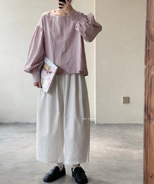 （4折）FRANCESCA白/麻色/黑阔腿裤 商品图2