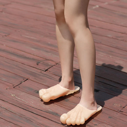 搞怪创意拖鞋脚趾鞋大脚巨人恶搞光脚赤五指脚掌脚丫鞋玩具 商品图6