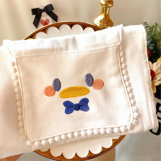 儿童吸汗巾全纯棉幼儿园男童女童隔汗巾大小号宝宝婴儿纱布垫背巾 商品图2