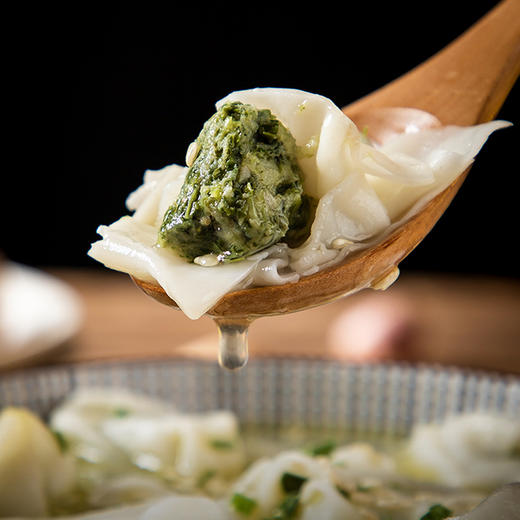 荠菜鲜肉云吞（15只/盒） 商品图0