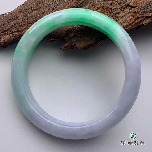 派瑞翡翠 翡翠手镯 糯种 绿色 商品图0