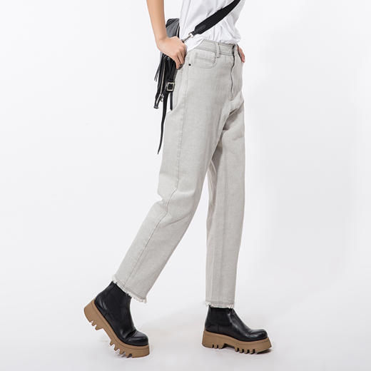 脚口毛边牛仔来福裤221KZ026 商品图1