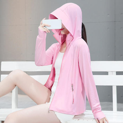 纯色轻盈透气薄款大帽檐防晒衣， 网红汽车防晒服外套 TR-MY2299 商品图8