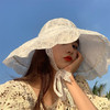 儿童夏季防晒帽大檐女童薄款太阳帽蕾丝公主帽子女宝宝洋气遮阳帽 商品缩略图5