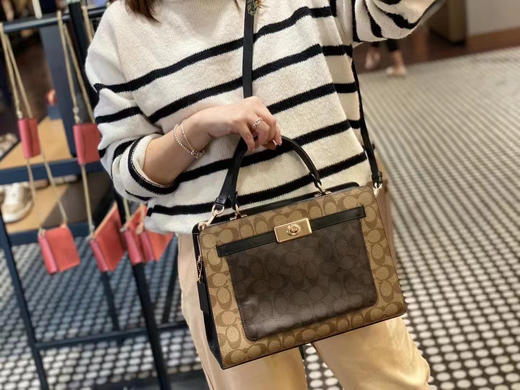 2折！这款有点美啊[色][色]🇺🇸Coach Lane新款top handle大号铂金包👜 商品图7
