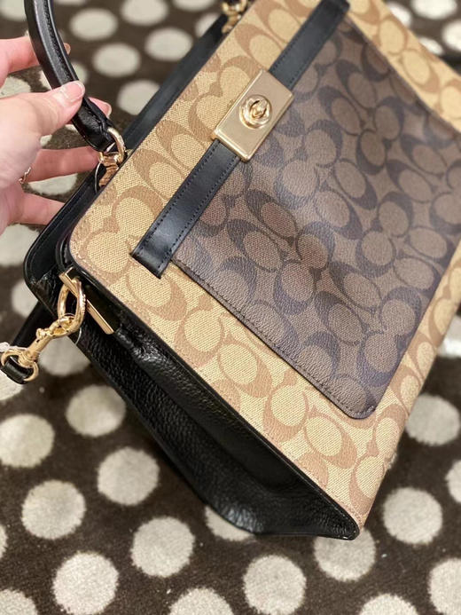 2折！这款有点美啊[色][色]🇺🇸Coach Lane新款top handle大号铂金包👜 商品图3