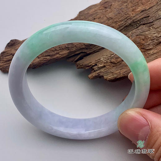 派瑞翡翠 翡翠手镯 糯种 绿色 商品图3