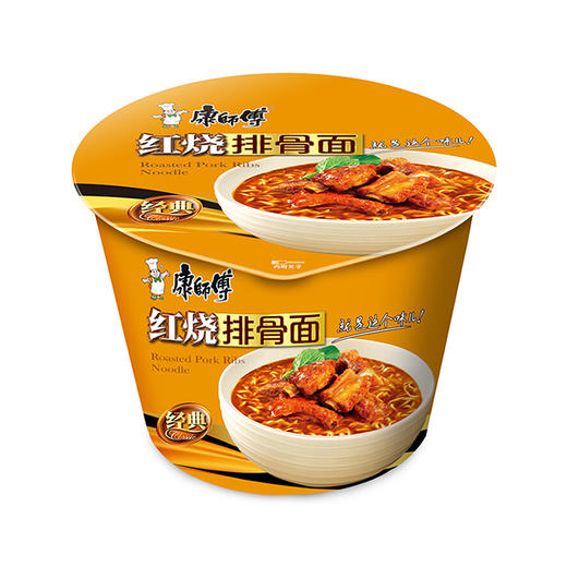 康师傅经典红烧排骨面 105g 商品图0