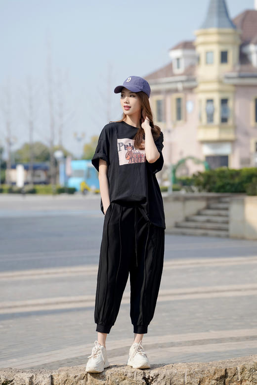 清凉去库【小熊印花T恤】【胖瘦可穿】臣禾【100%棉】宽松【藏肉救星】情侣款圆领短袖上衣S211050831（现货） 黑S白M无货 勿拍，偏大一码 商品图6