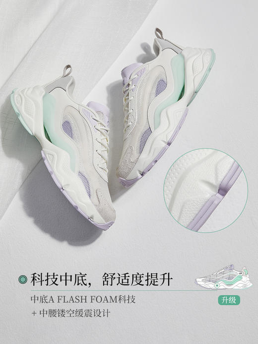 安踏千禧丨休闲鞋女鞋2022春季新款复古老爹鞋运动鞋子122228890-1/3 商品图3