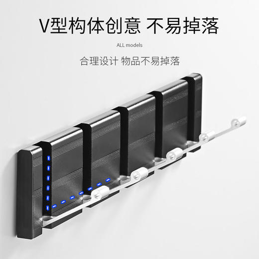 隐形挂钩门后免打孔衣钩家用衣服挂衣架墙上多功能浴室卫生间壁挂 商品图7