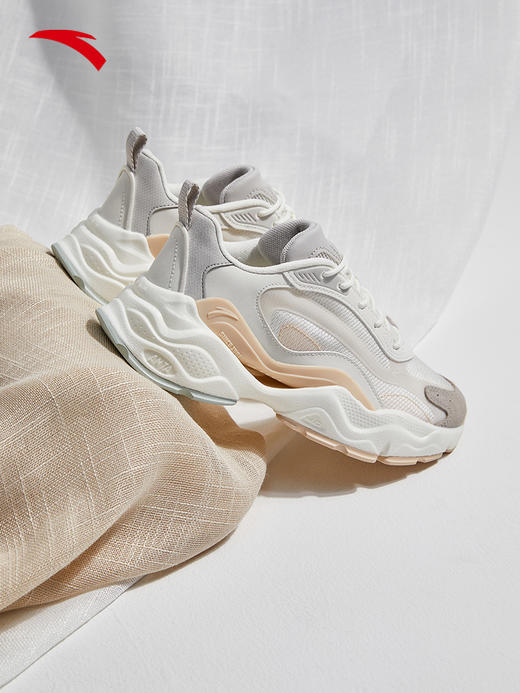 安踏千禧丨休闲鞋女鞋2022春季新款复古老爹鞋运动鞋子122228890-1/3 商品图1