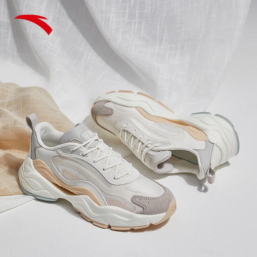 安踏千禧丨休闲鞋女鞋2022春季新款复古老爹鞋运动鞋子122228890-1/3 商品图0